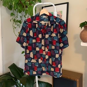 Vintage Dad Shirt short sleeve button down